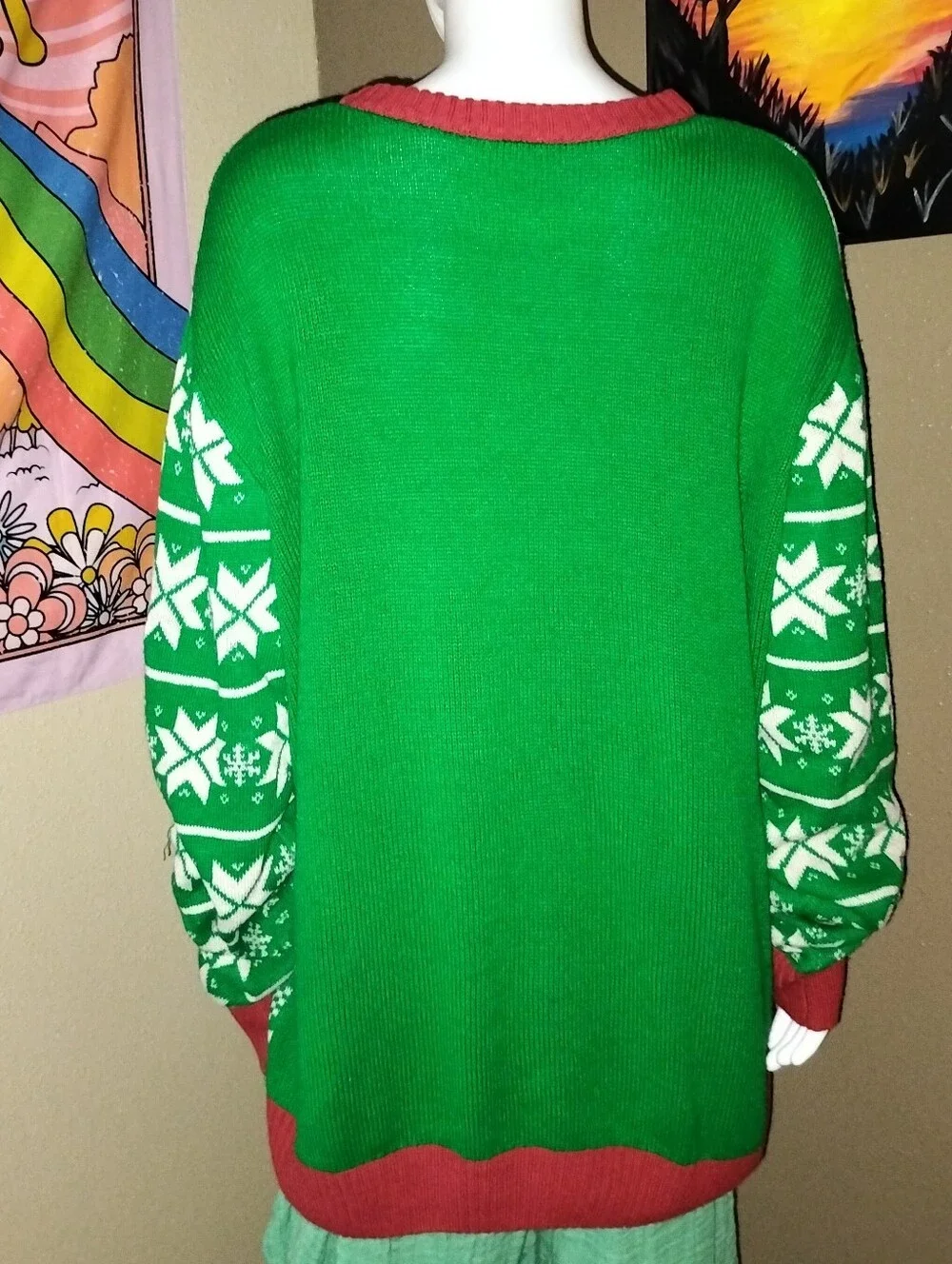 Dr. Seuss The Grinch Merry Grinchmas ugly Christmas Sweater Sz